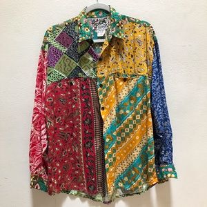 Vintage 90’s Climate Shirt long sleeve Multicolor